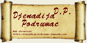 Đenadija Podrumac vizit kartica